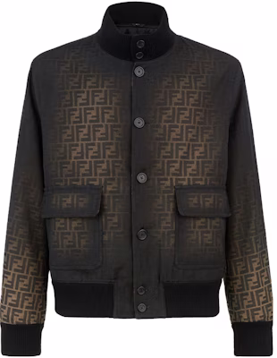 Chaqueta Cuello Alto Abotonada Fendi FW23 Monograma Marrón FW1165AQMWF0QA1 Buy Chaqueta Cuello Alto Abotonada Fendi FW23 Monograma Marrón FW1165AQMWF0QA1