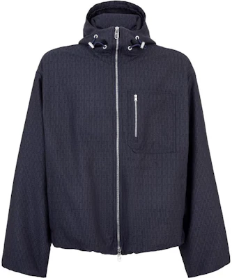 Fendi FW23 Solid Color Full-Zip Hoodie Jacket Mens Blue FW1295AQMPF0-3LQ Buy Fendi FW23 Solid Color Full-Zip Hoodie Jacket Mens Blue FW1295AQMPF0-3LQ