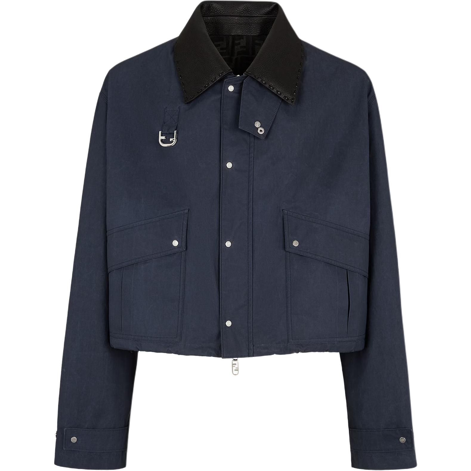 Order フェンディ FW24 ソリッドカラー 長袖 カジュアルジャケット - ブルー. FW1330ASC2F0H5A