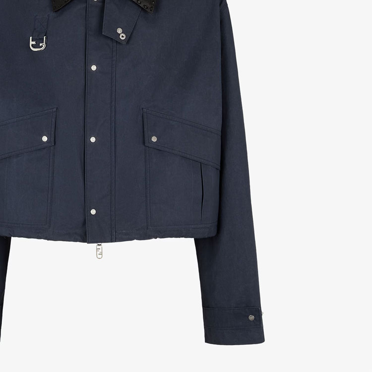 Sizing フェンディ FW24 ソリッドカラー 長袖 カジュアルジャケット - ブルー. FW1330ASC2F0H5A