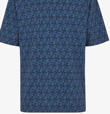 FENDI FW24 Pattern Print Loose Fit Crewneck T-Shirt Men’s Blue FY0936ASDRF0H5A Sizing FENDI FW24 Pattern Print Loose Fit Crewneck T-Shirt Men’s Blue FY0936ASDRF0H5A