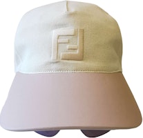 Fendi Genuine Leather Visor Hat with Sunglasses in Pink Beige. FE40022U-0059U Fendi Genuine Leather Visor Hat with Sunglasses in Pink Beige. FE40022U-0059U