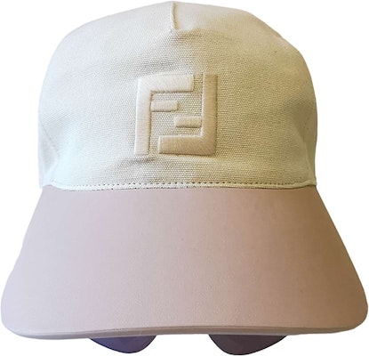 Fendi Genuine Leather Visor Hat with Sunglasses in Pink Beige. FE40022U-0059U Order Fendi Genuine Leather Visor Hat with Sunglasses in Pink Beige. FE40022U-0059U