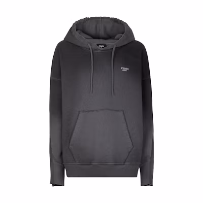 FENDI Gradient Logo Long Sleeve Sweatshirt Black. FY1253APM7F0QA1