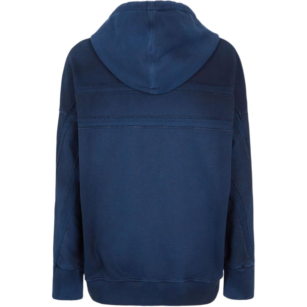 Lookbook FENDI Gradient Logo Long Sleeve Sweatshirt Blue for Men. FY1253APM7F0QC7