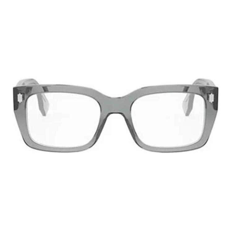 FENDI Gray Irregular Logo Print Optical Glasses Unisex Couple Style. FE50094I020 圖 3