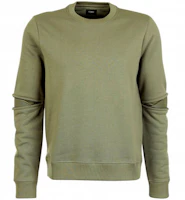Fendi Green Crewneck Sweatshirt with Zipper Sleeve Design FY1033ACN1F0KUK Fendi Green Crewneck Sweatshirt with Zipper Sleeve Design FY1033ACN1F0KUK