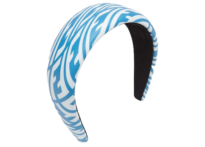 Fendi Headband FF Motif Blue