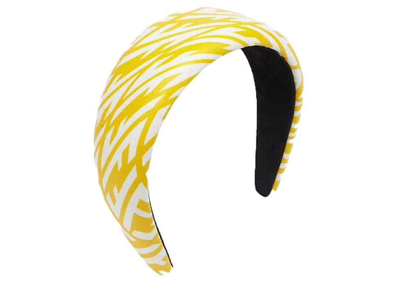 Fendi Headband FF Motif Yellow