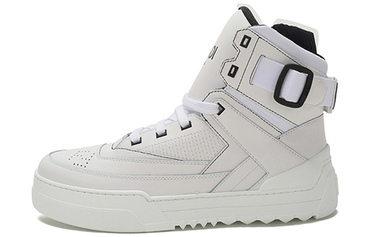 Buy Fendi High-Top Kasut Fesyen Ikat Tali 'Kulit Putih' 7E1397SNYF14GC