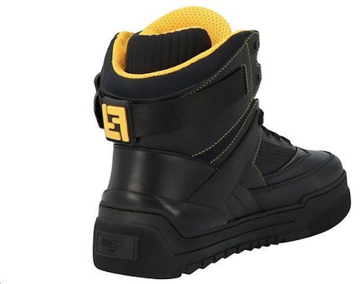 펜디 블랙 하이탑 가죽 스니커즈 7E1397SNYF0ABB Shop 펜디 블랙 하이탑 가죽 스니커즈 7E1397SNYF0ABB