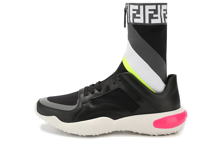 Fendi High-Top Sock Sneaker 'Black' 7E1236A7M6F16OD
