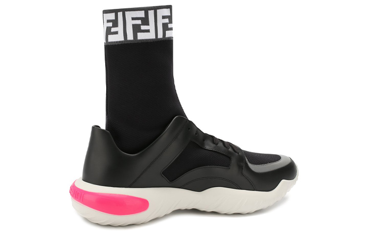 Shop 芬迪高帮袜套运动鞋 '黑色' 7E1236A7M6F16OD