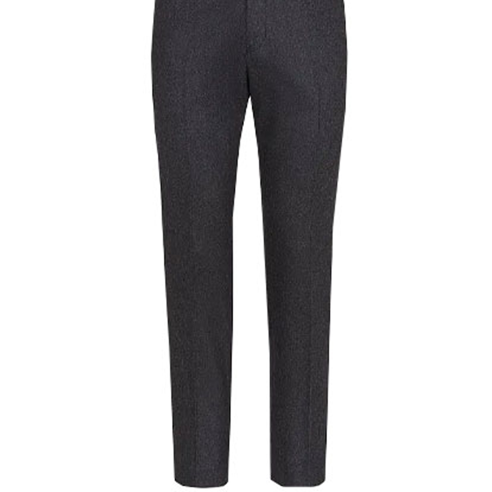 Purchase FENDI 高腰直筒裤配金属标志 - 黑色 FB0720AGYDF0UU0