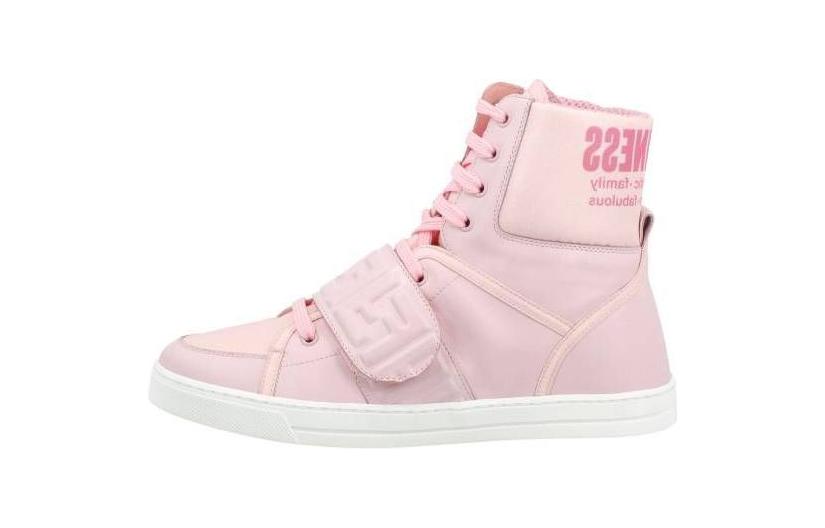 Fendi High-Top Lace-Up Sneaker 'Pink'