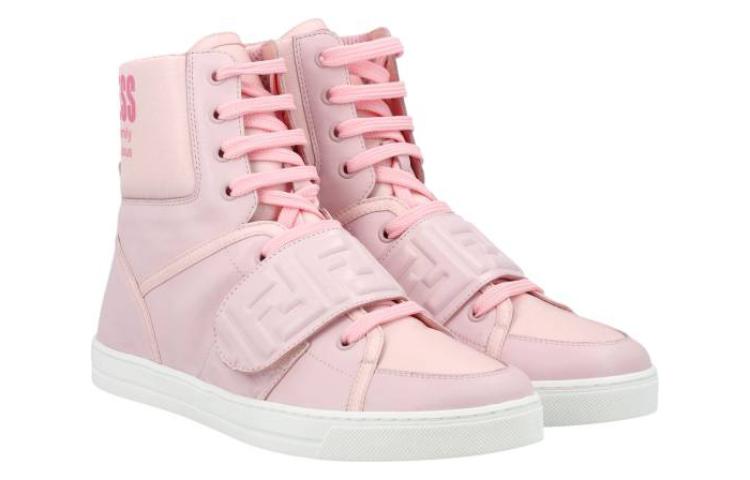 Fendi High-Top Lace-Up Sneaker 'Pink' 圖 2
