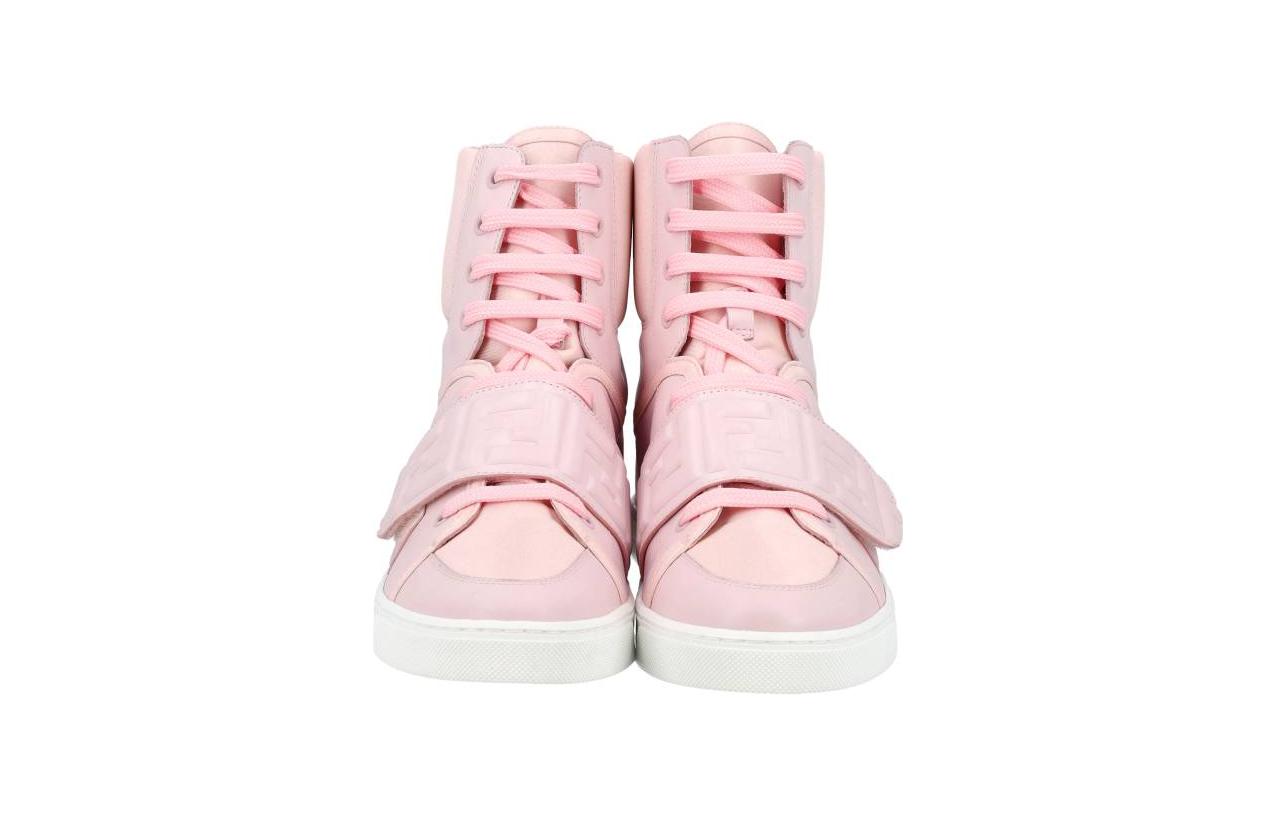 Fendi High-Top Lace-Up Sneaker 'Pink' 圖 3