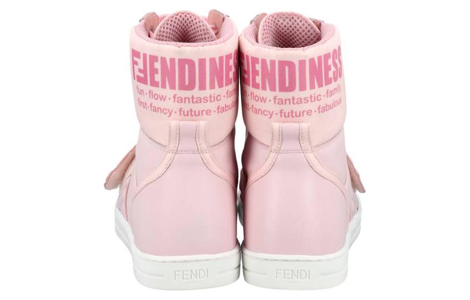 Fendi High-Top Lace-Up Sneaker 'Pink' 圖 5