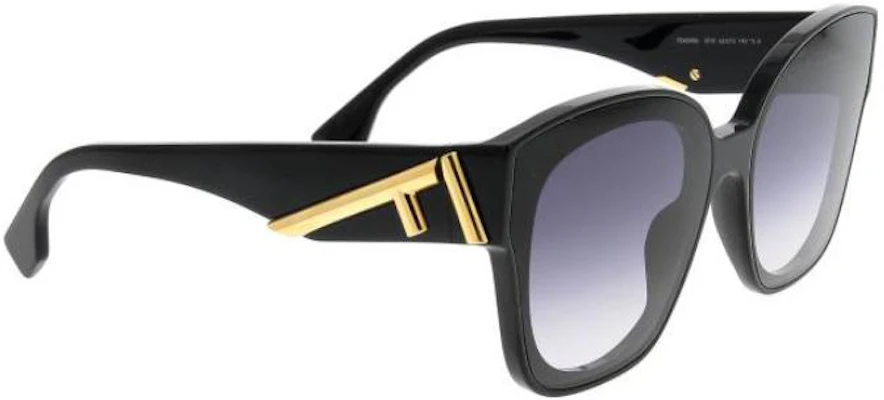 FENDI Irregular Letter Decor Sunglasses Unisex Black FE40098I01W Lookbook FENDI Irregular Letter Decor Sunglasses Unisex Black FE40098I01W