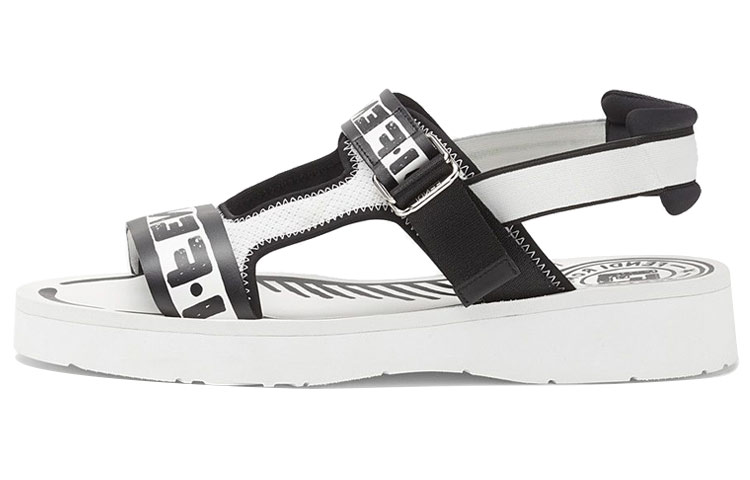 Fendi Joshua Vides x Roma Leather Sandal 'Black White' 7X1371ABOJF1BOD