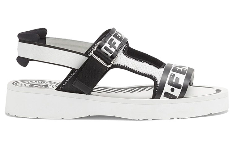 Order Fendi Joshua Vides x Roma Ledersandale ''Schwarz Weiß'' 7X1371ABOJF1BOD