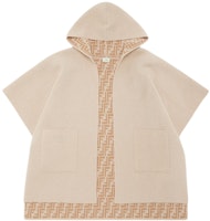 FENDI Kids Beige Wool Shawl Solid Design. JFQ057AO29F0AYG FENDI Kids Beige Wool Shawl Solid Design. JFQ057AO29F0AYG