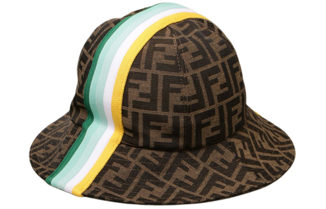 Lookbook フェンディ キッズ カラフル モノグラム パッチワーク バケットハット JUP009-AF11-F1CWP