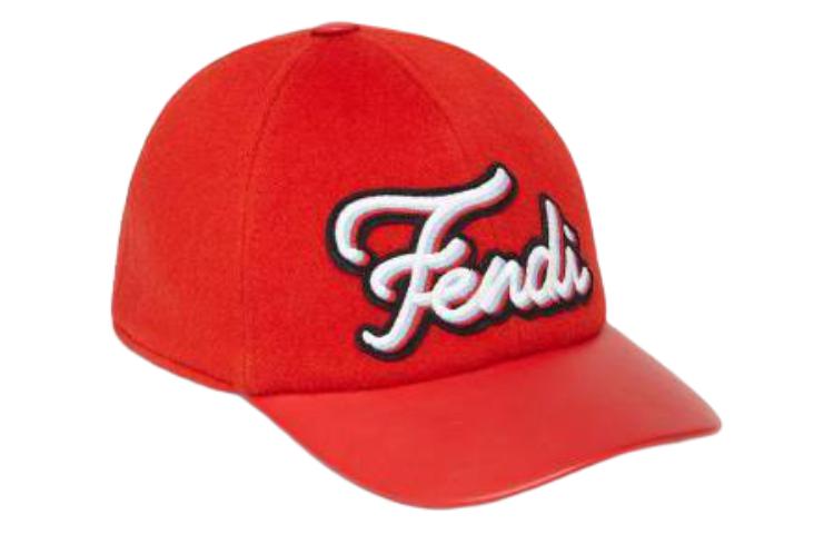 Order FENDI 紅色羊毛羊皮絲質Logo設計童帽. JMP065AKQCF0QC9