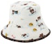 Shop FENDI Kids Reversible Bucket Hat White Polyamide Polyester Material. BUP061AMRMF0ZA0