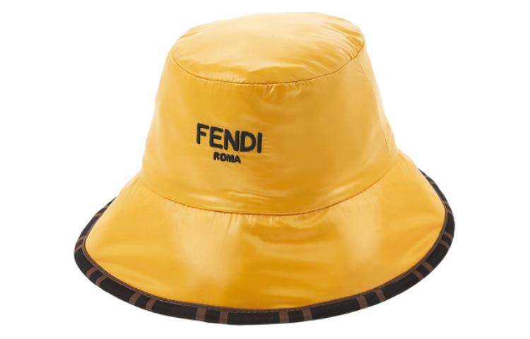 Sizing Topi Baldi Boleh Balik FENDI Kids Putih Bahan Poliamida Poliester. BUP061AMRMF0ZA0