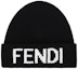 Buy FENDI 羊毛針織徽標毛帽 - 男女通用帽款 FXQ056AI4FF0ZE7