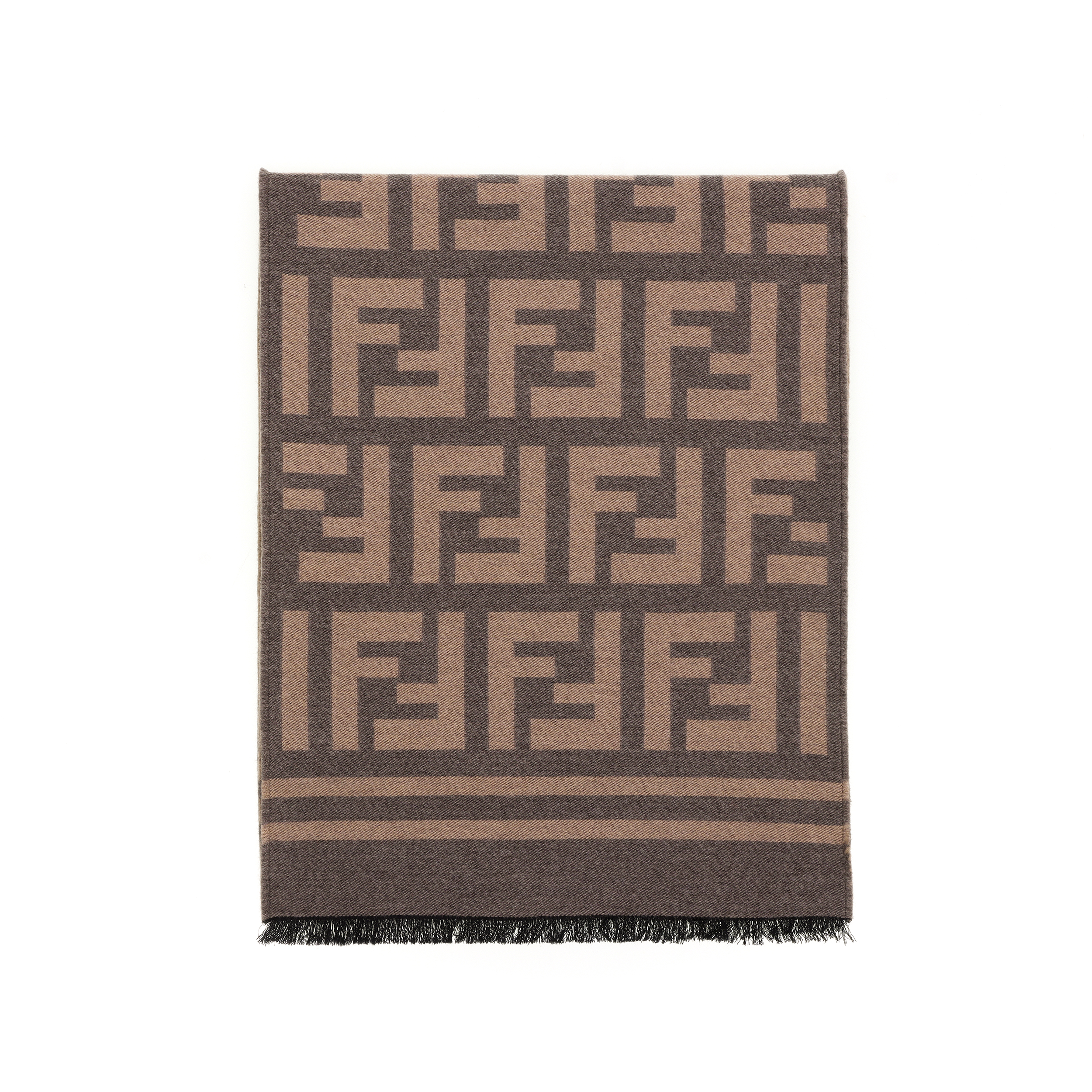 FENDI Large FF Pattern Wool Scarf for Men. FXS424A3Q1F0JJ4 圖 4