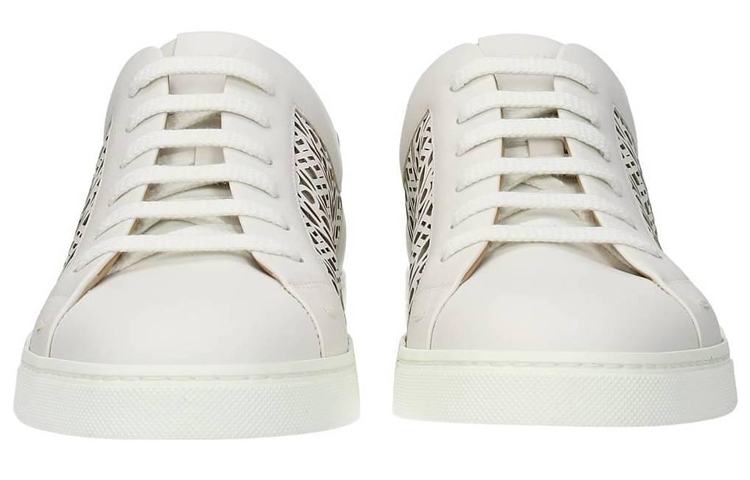 Shop Fendi Kulit 'Laser Cut Logo - Putih' 7E1349-AAWV-F0TW2