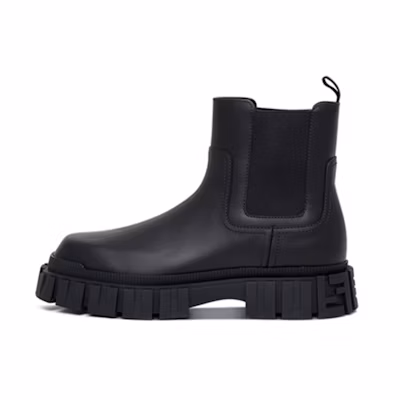 Fendi Leather Ankle Boot 'Black'