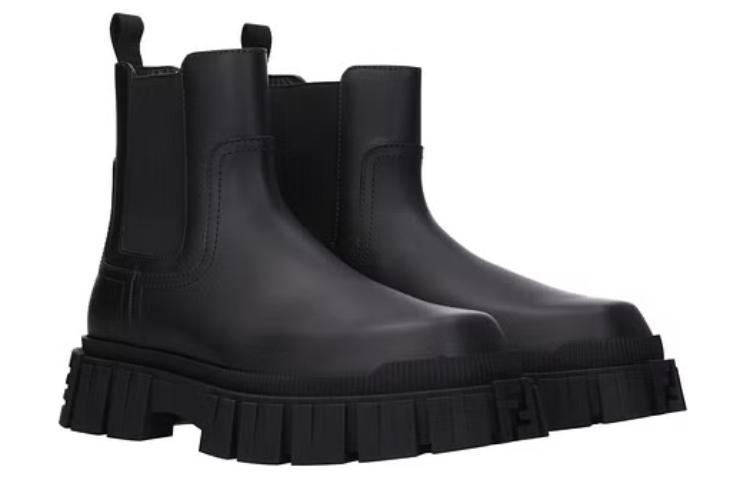 Lookbook 芬迪黑色皮革踝靴 7U1446-AD7Q-F0ABB