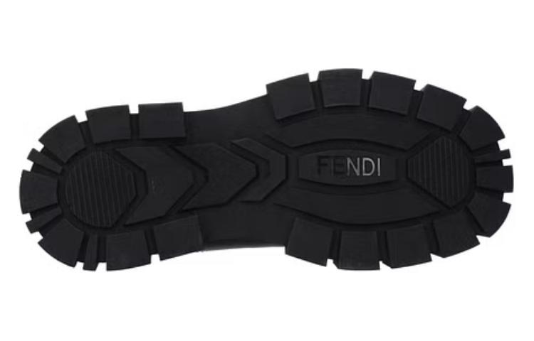 Purchase 芬迪黑色皮革踝靴 7U1446-AD7Q-F0ABB