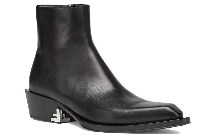 Order Fendi But Kulit Berzip Hujung Bulat Buku Lali 'Hitam' 7U1615NA7F0QA1