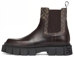 Fendi Leather Ankle Boot 'Black Brown' 7U1446AKY8F1IXT Fendi Leather Ankle Boot 'Black Brown' 7U1446AKY8F1IXT
