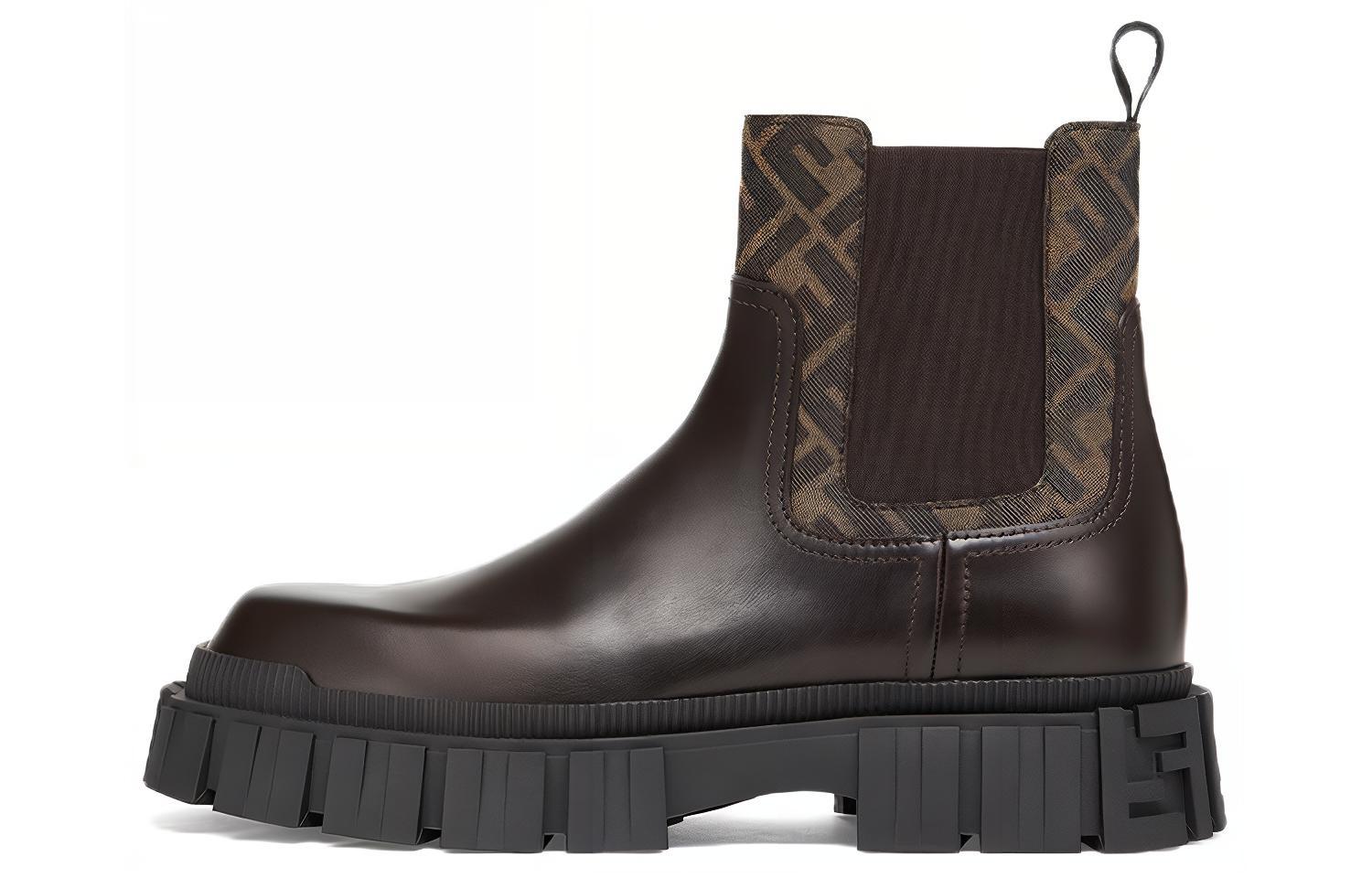 Fendi Leather Ankle Boot 'Black Brown' 7U1446AKY8F1IXT