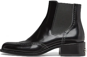 Fendi Leather Brogue Chelsea Boots 'Black' 7U1558AD7QF08M4 Fendi Leather Brogue Chelsea Boots 'Black' 7U1558AD7QF08M4