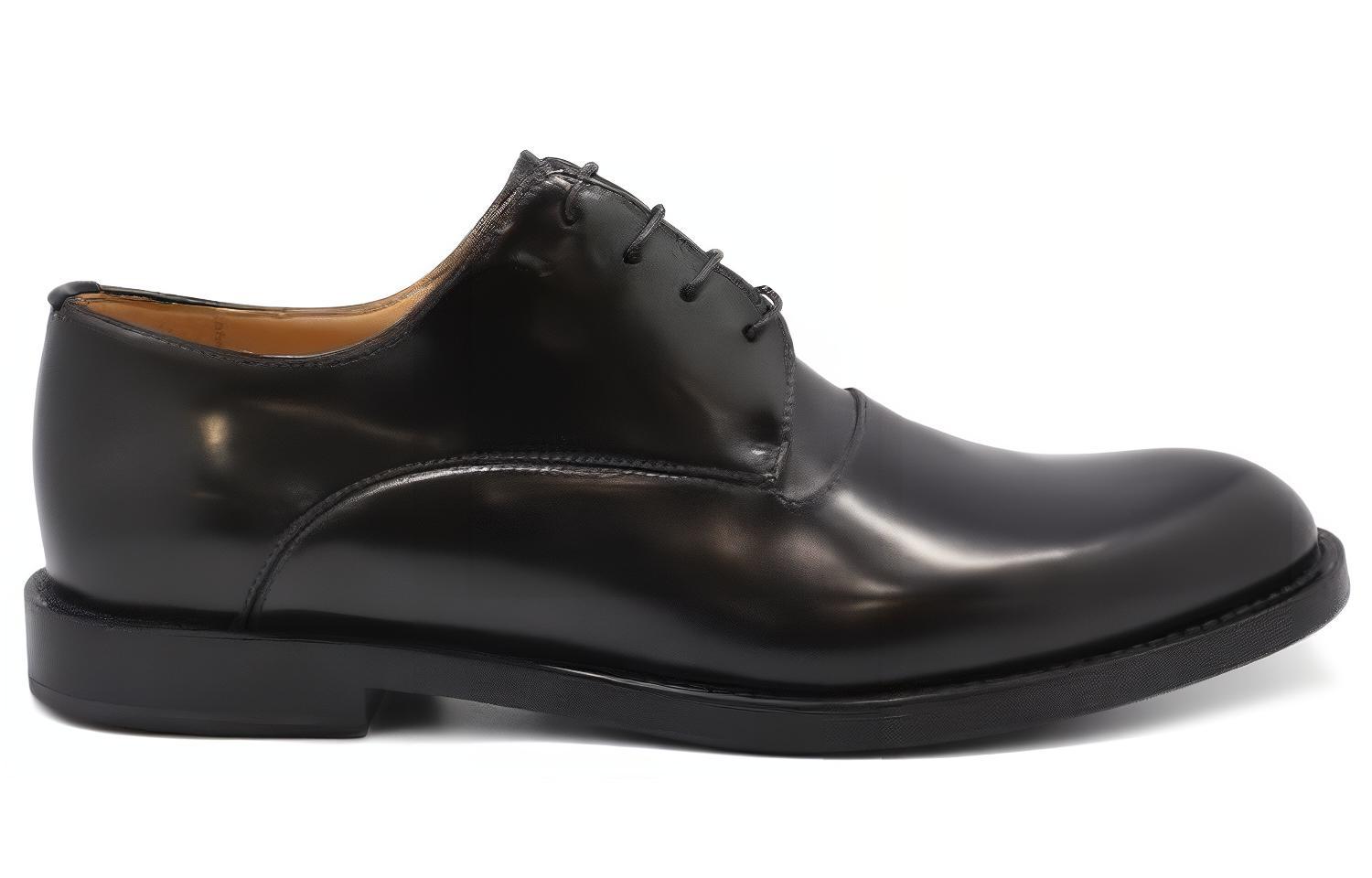 Fendi Leather Derby 'Black' 圖 2