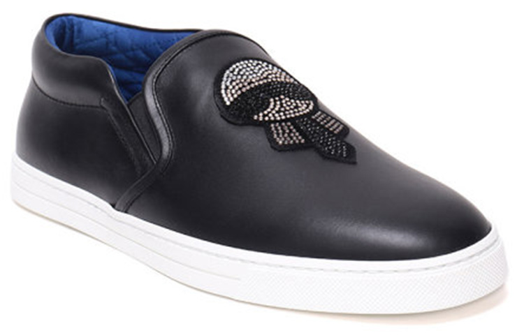 Fendi Leather Fashion Sneaker 'Black' 圖 3