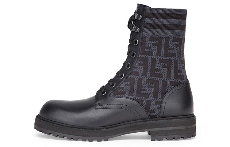 Fendi Leather High-Top 'Black Martin Boots' 7U1398A8C7F1C2P