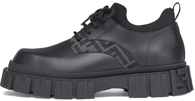 Fendi Leather Lace-Up 'Black FF Embossed' 7L1459ADMKF1DV5 Fendi Leather Lace-Up 'Black FF Embossed' 7L1459ADMKF1DV5