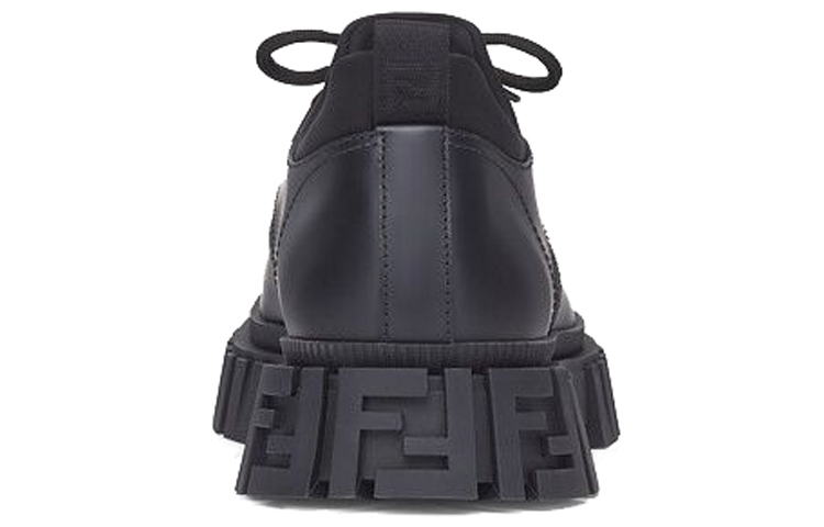 Purchase Fendi Leather Lace-Up 'Black FF Embossed' 7L1459ADMKF1DV5