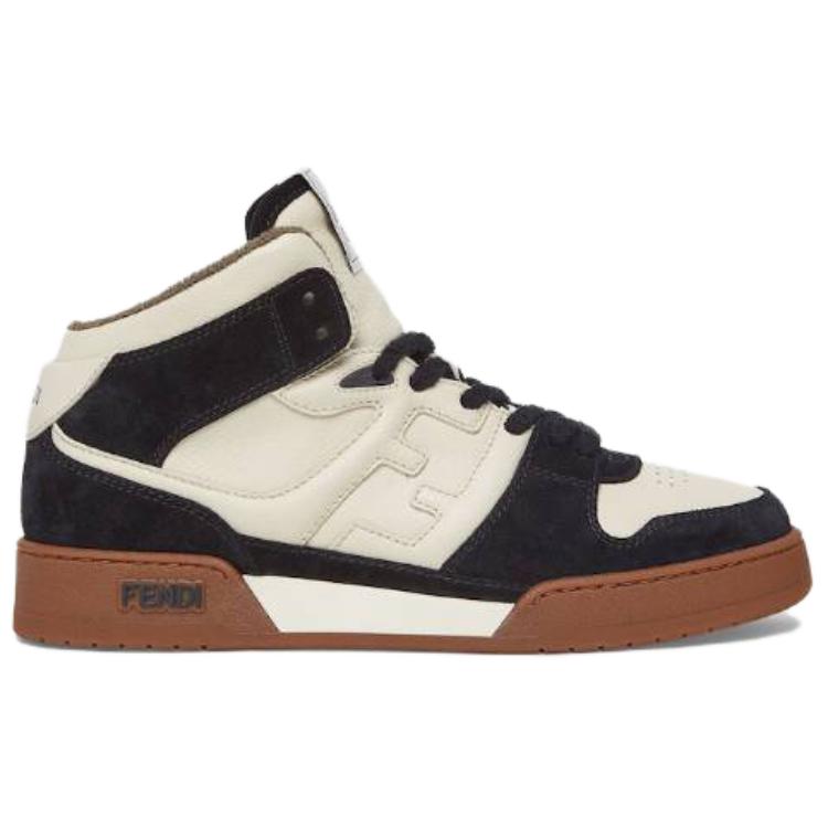 Fendi Leather Lace-Up 'Fashion Sneaker Black White' 圖 2