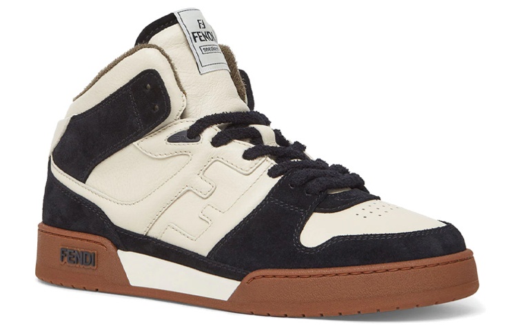 Fendi Leather Lace-Up 'Fashion Sneaker Black White' 圖 3