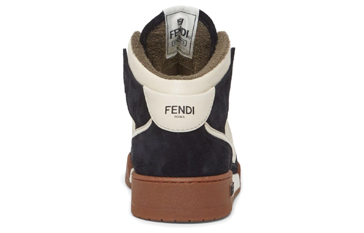 Fendi Leather Lace-Up 'Fashion Sneaker Black White' 圖 5