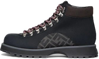 Buy Fendi Leder Schnürstiefel Rundzehen Mode Stiefeletten ''Dunkelgrau'' 7U1577ALIPF1JF9