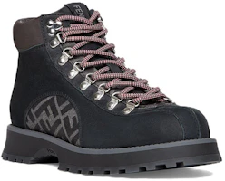 Lookbook Fendi Leder Schnürstiefel Rundzehen Mode Stiefeletten ''Dunkelgrau'' 7U1577ALIPF1JF9